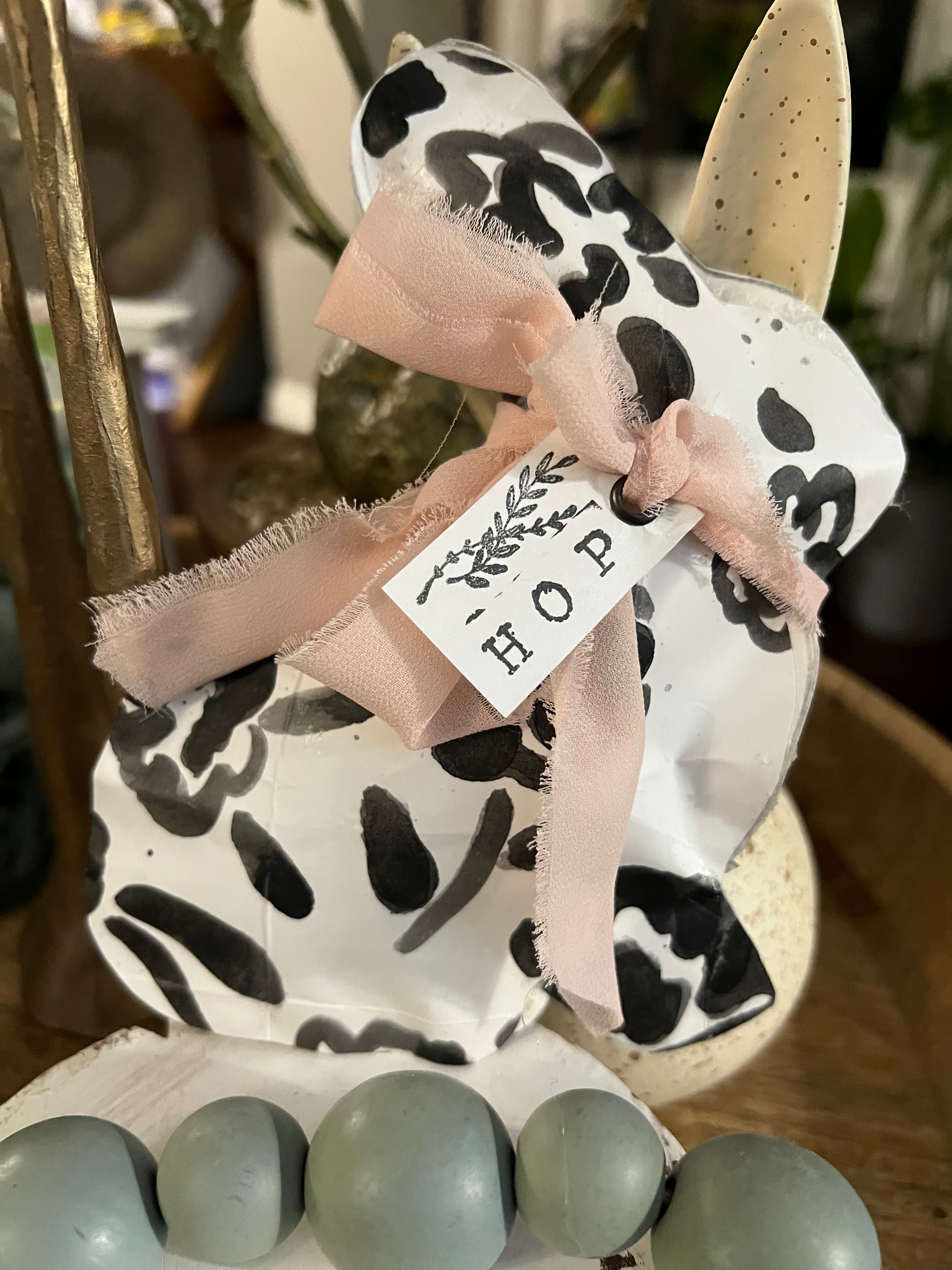 Black & White Paper Bunny